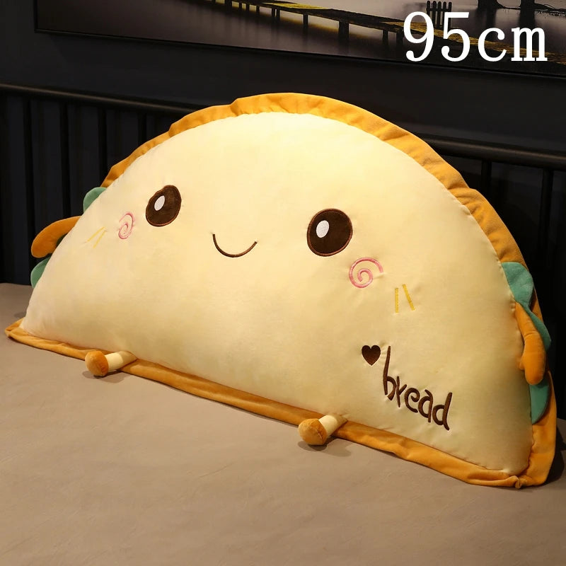 Giant Semicircle Toast Bread Plush Pillow, 20-37" | 51-95 cm