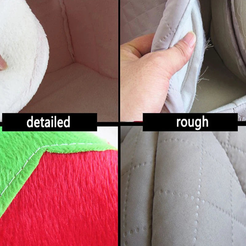 Cama de Peluche de Fresa – Un Refugio Acogedor para Mascotas Pequeñas