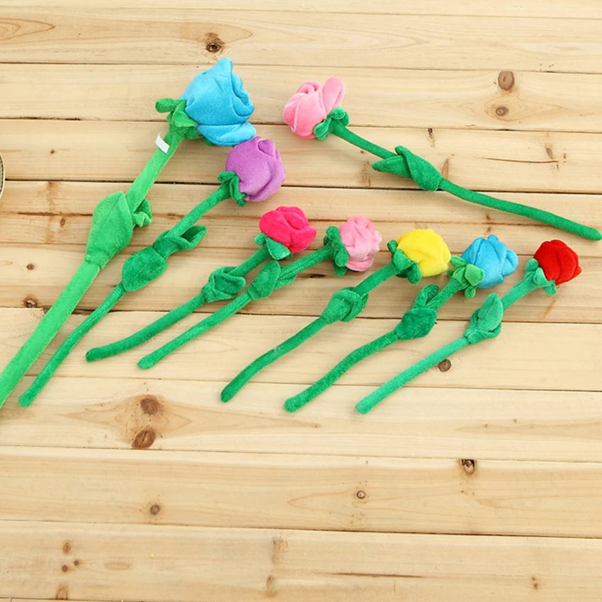 Plushie Stemmed Flowers, Nine Colors, 12-16" | 30-40 cm