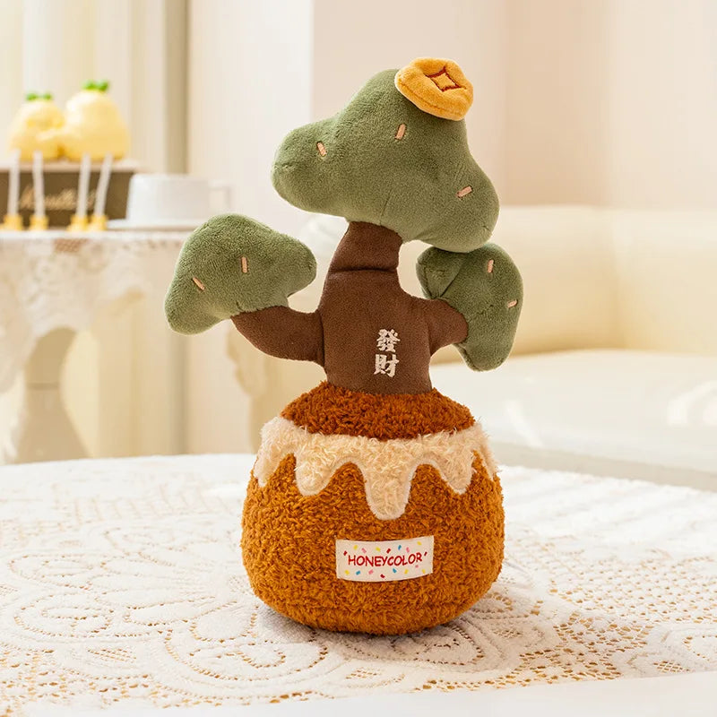 EZBABY Cute Potted Succulent Tree Plush | Fake Plant Stuffed Décor