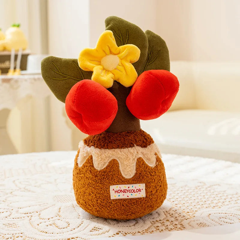 EZBABY Cute Potted Succulent Tree Plush | Fake Plant Stuffed Décor
