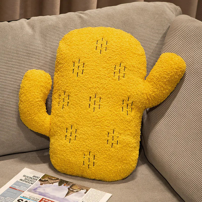 Cojín decorativo de cactus de peluche, tres colores, 12-16" | 30-40 centímetros