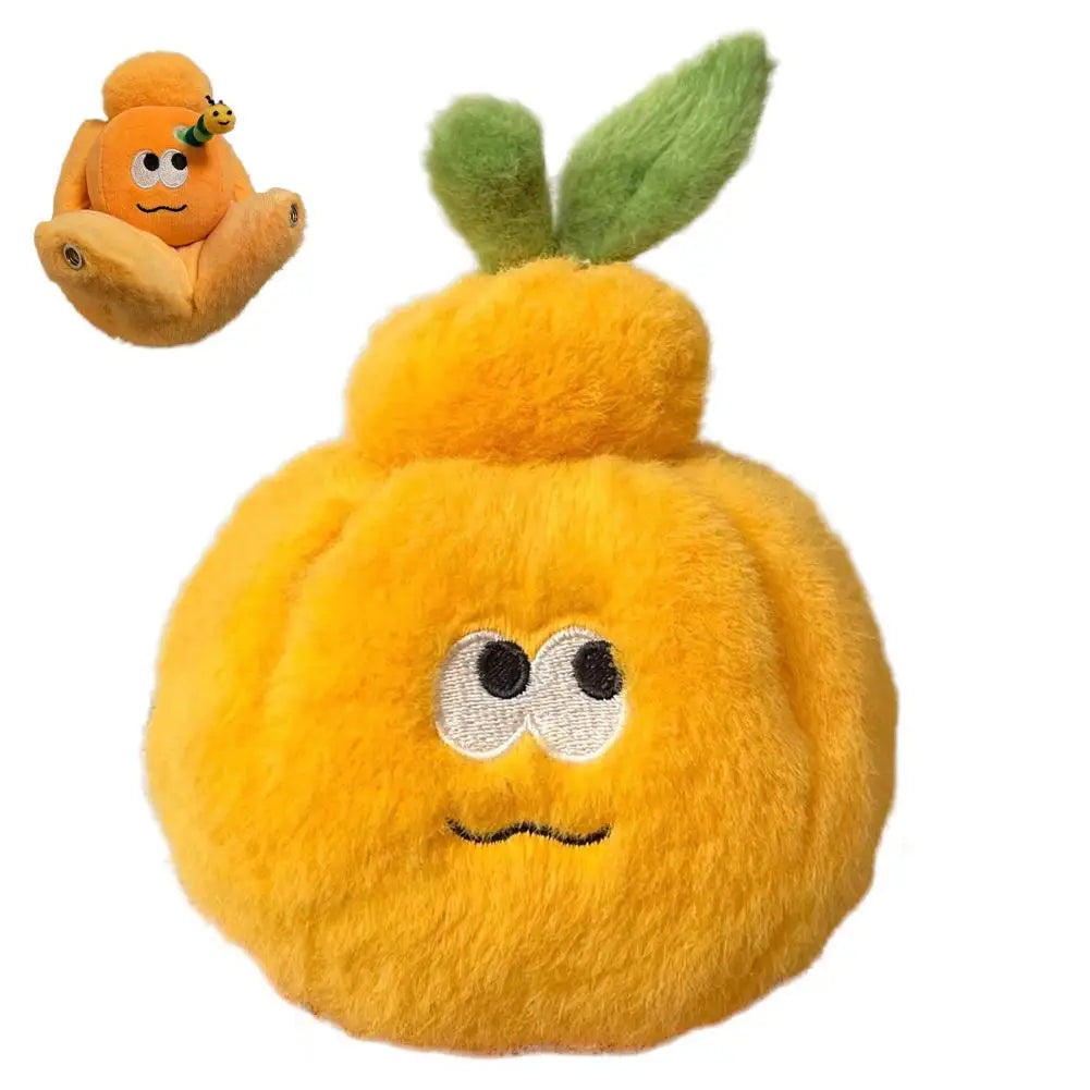 Peelable Orange Segments Plush Keychain | Lifelike Simulation Fruit Toy