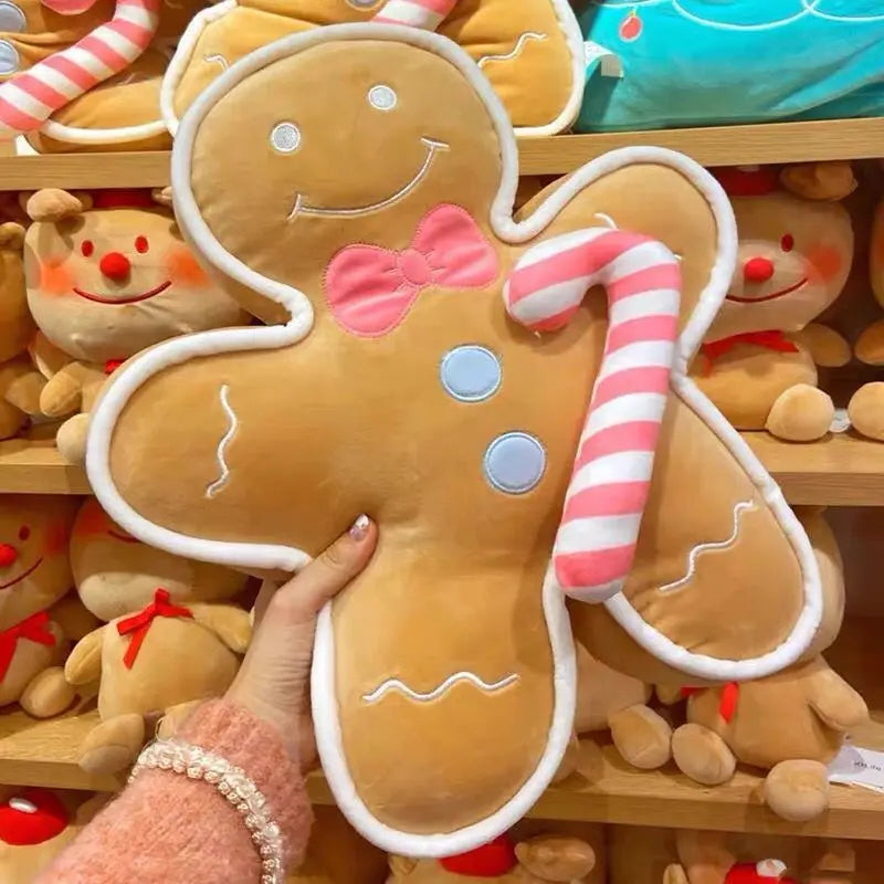 Gran Peluche de Galleta de Jengibre con Bastón de Caramelo, 17-24" | 42-60 centímetros