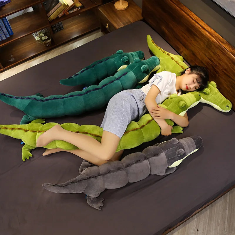 Jumbo Krokodil Plüschspielzeug: Drei Farben, 2,6-5,9 ft | 80-180 cm