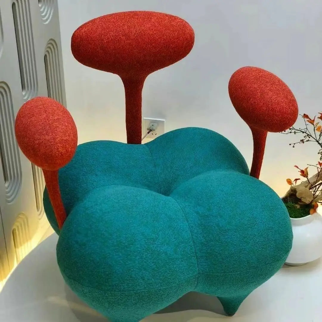 Mushroom-Inspired Small Sofa – Nordic Style Modern Mini Sofa