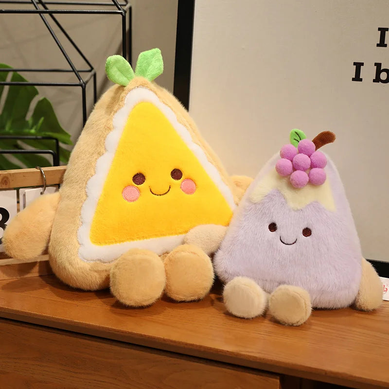 Kawaii Strawberry Cake Plush Toy | Cute Dessert Stuffed Animal