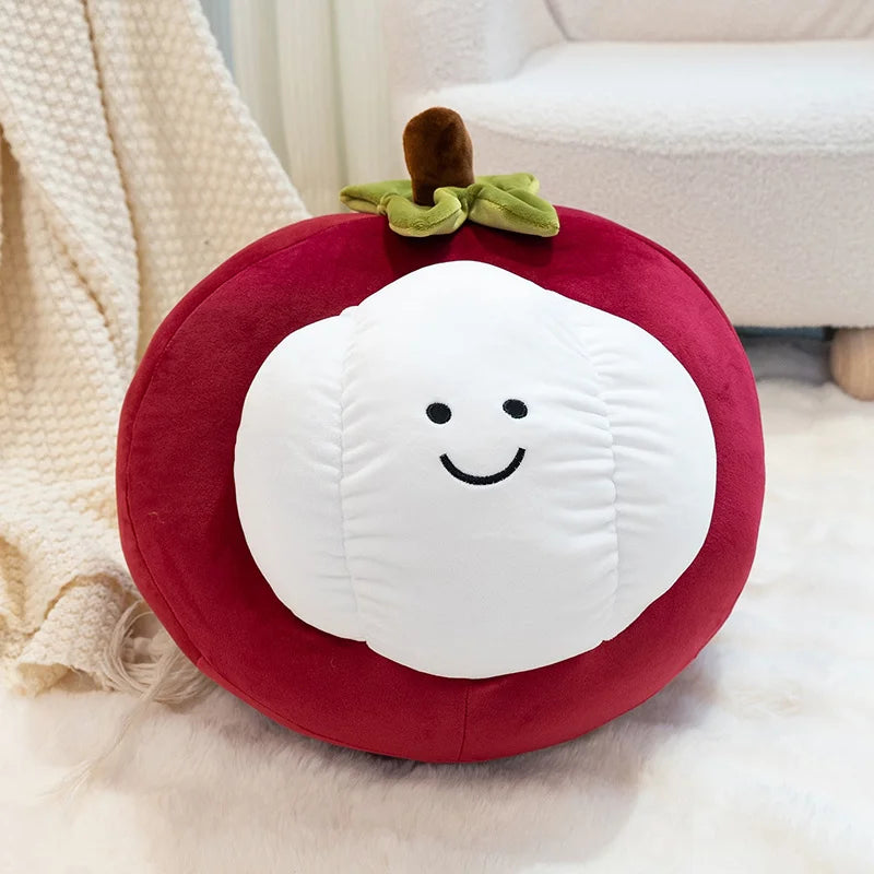 Creative Mangosteen Plush Toy | Cute Tropical Fruit Stuffed Animal | soft stuffed plushie | view 7