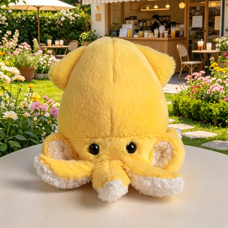 Mini Squid Plush Keychain | Kawaii Aquatic Bag Charm