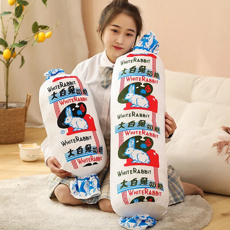 Peluche Candy White Rabbit, 20-40" | 50-110 centimetri