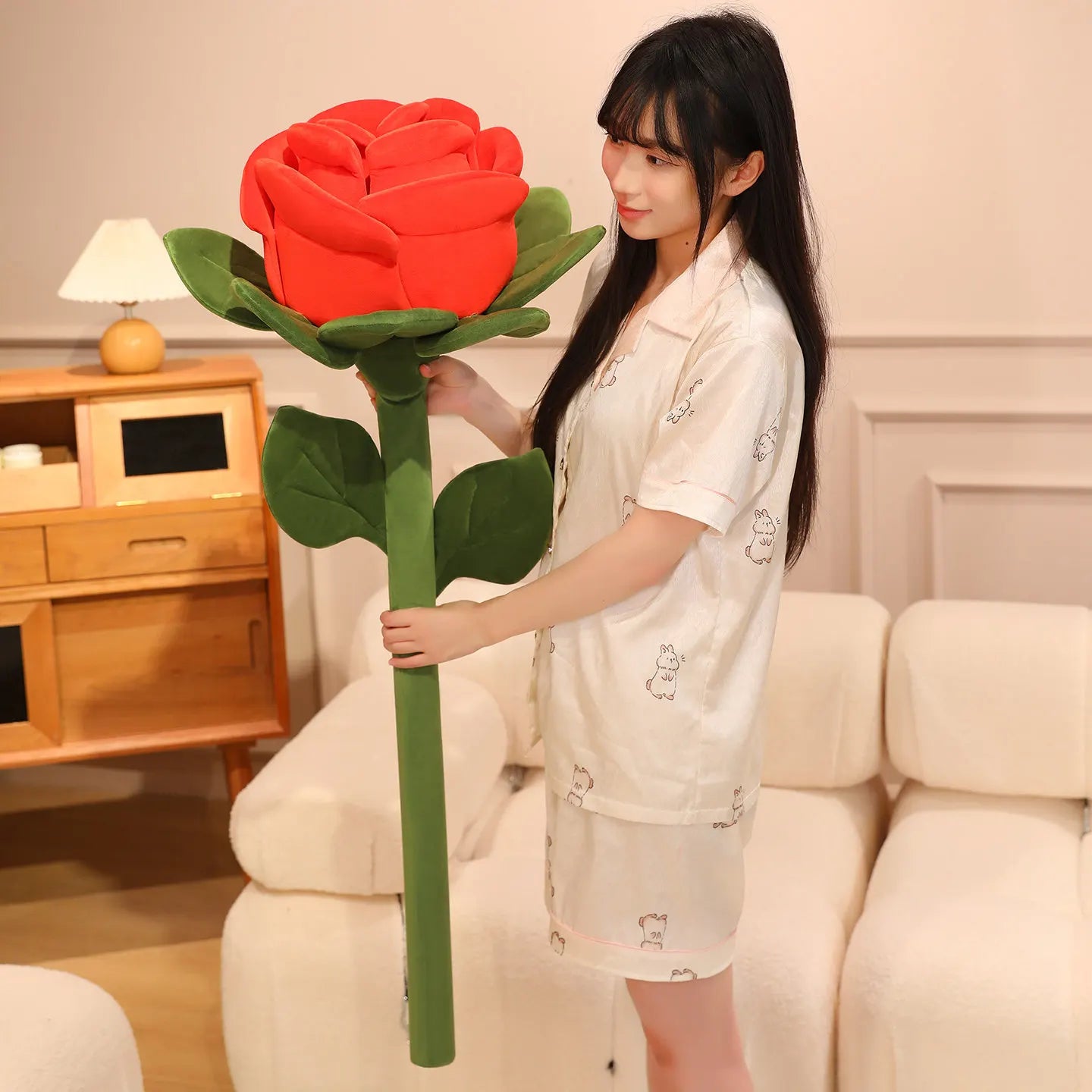 Giant Plush Rose Flower, 16-43" | 40-110 cm