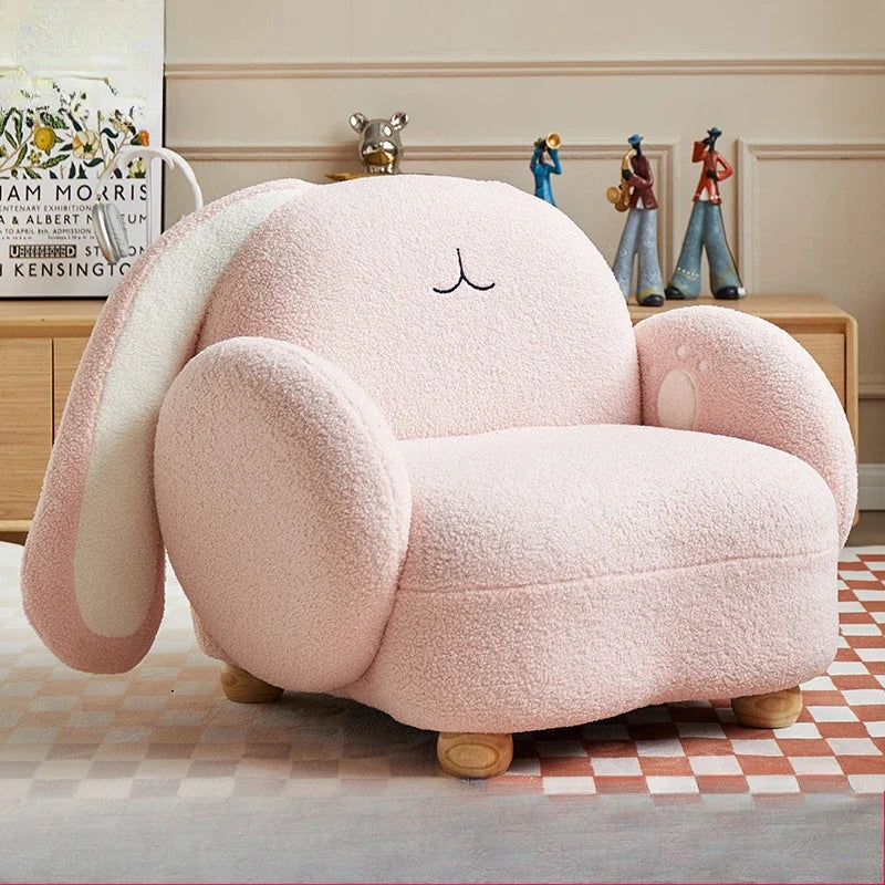Adorable Rabbit Plushie Chair for Kids, Three Colors