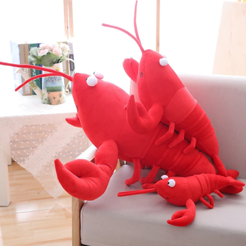 Jouet en peluche de homard rouge cartoon, 12-31" | 30-80 cm
