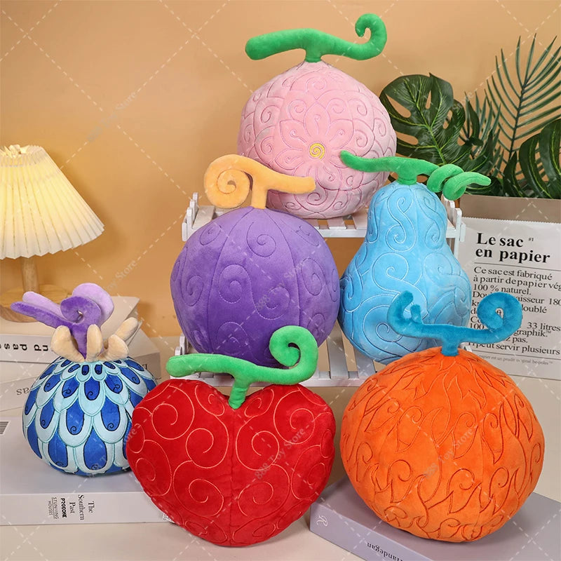 One Piece Devil Fruit Plush Toys | Anime Stuffed Character Fruit Pillows