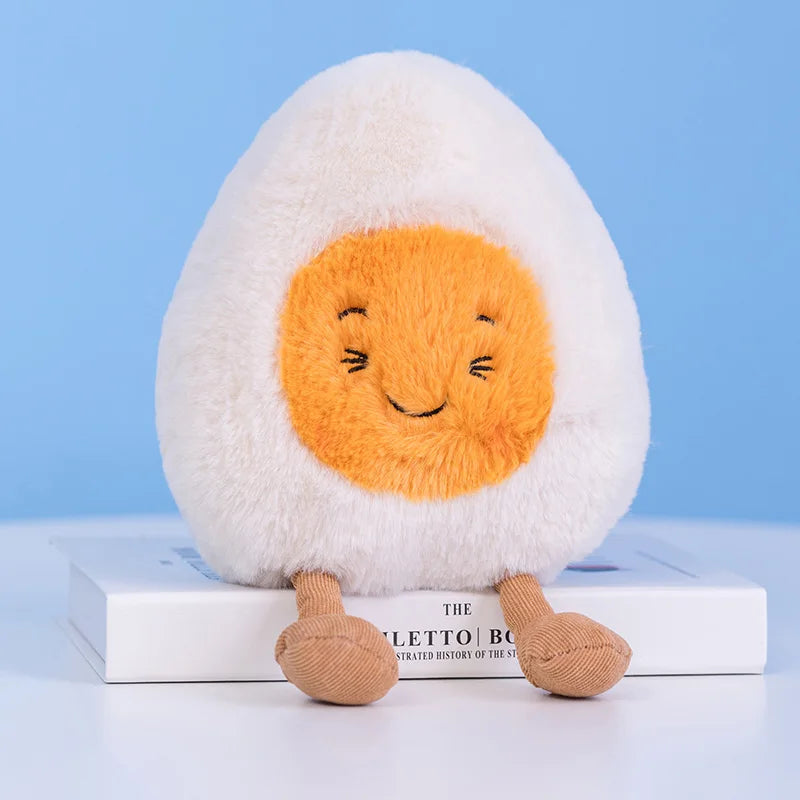 Plushie Emotional Hard-Boiled Egg, Six Designs, 9" | 23 cm