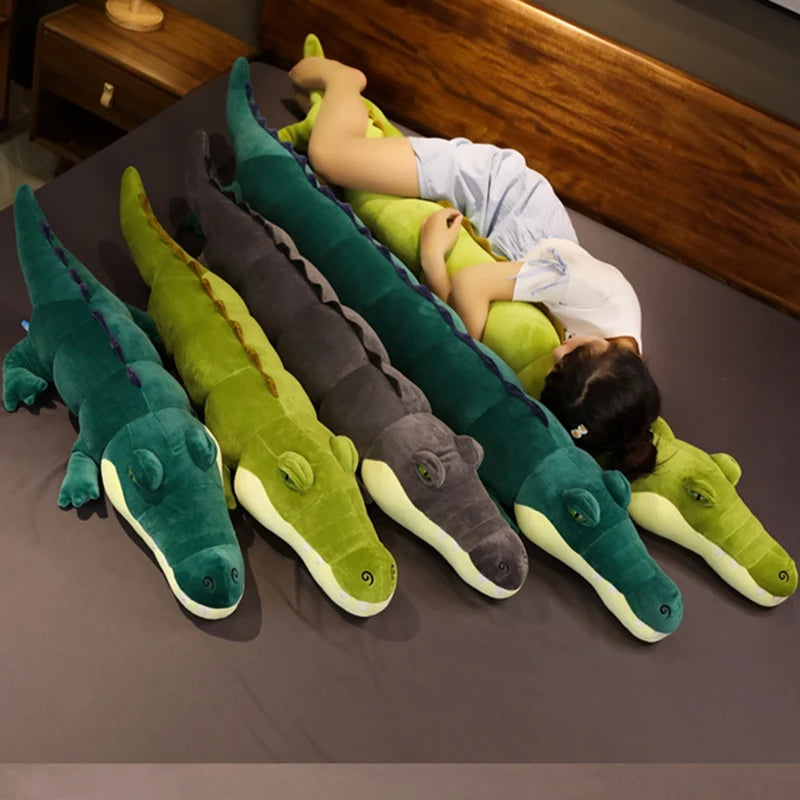 Jumbo Krokodil Plüschspielzeug: Drei Farben, 2,6-5,9 ft | 80-180 cm