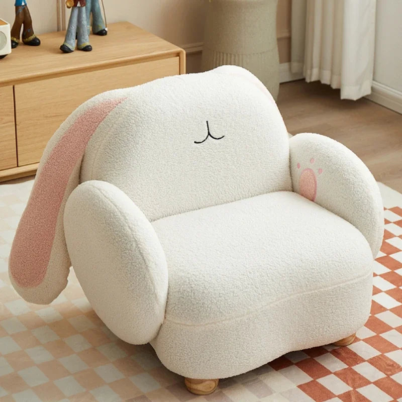 Adorable Rabbit Plushie Chair for Kids, Three Colors