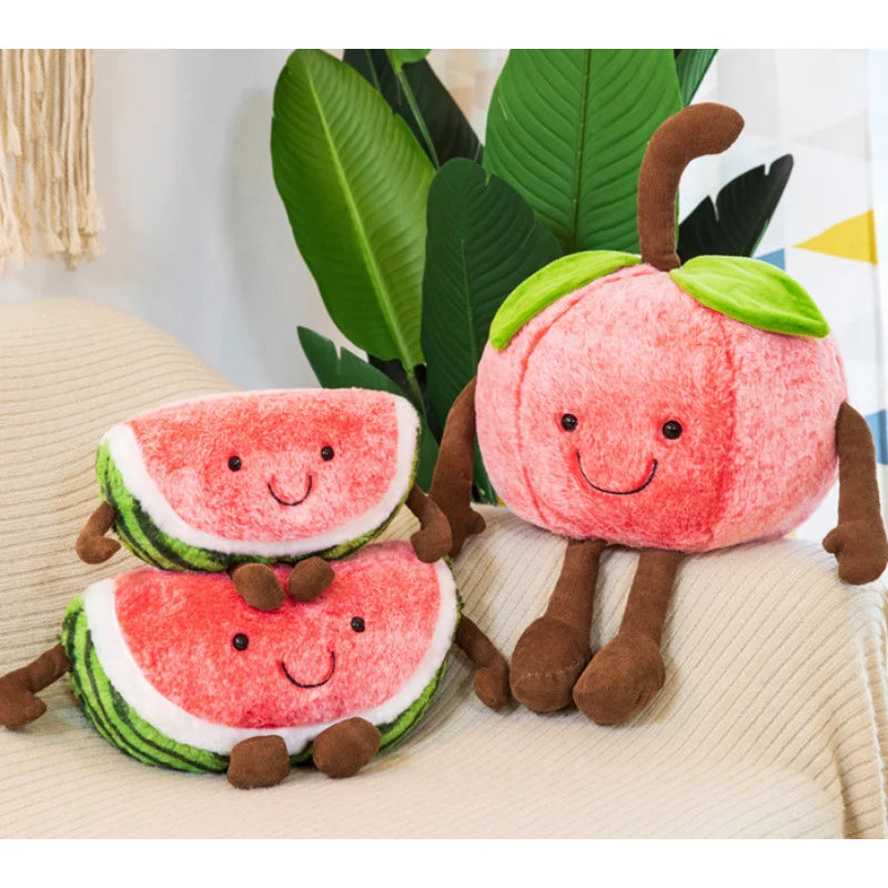 Jouet en peluche en forme de quartier de pastèque cartoon, 11-16" | 28-40 cm