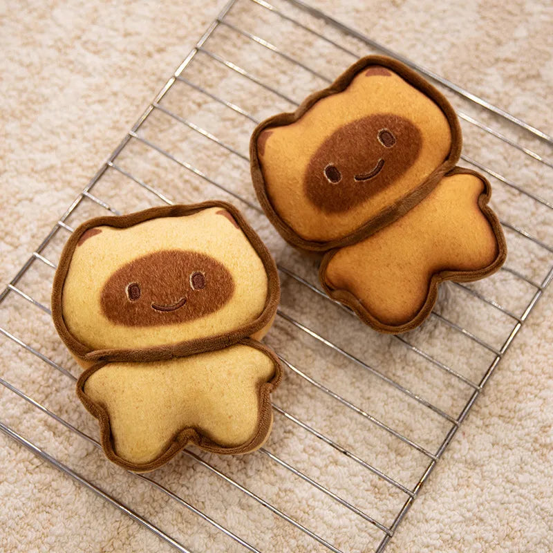 Capybara Bread & Toast Plush Pillow Cushion, 7-20" | 17-50 cm