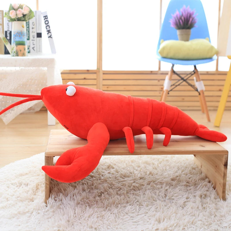 Jouet en peluche de homard rouge cartoon, 12-31" | 30-80 cm