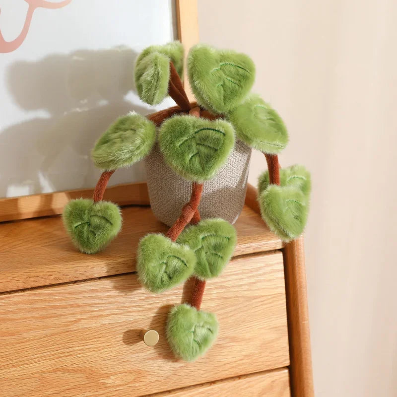 Kawaii Hanging Vine Plush Potted Plant, 6" | 15 cm
