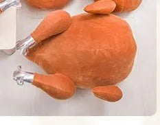 Dispenser di fazzoletti a forma di tacchino arrosto in peluche