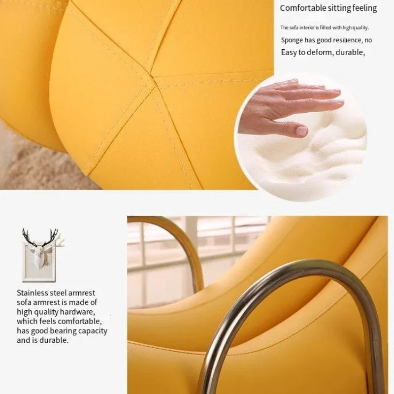 Go Bananas Schaukelstuhl - Fünf Farben, Kunstleder oder Plüschdesign