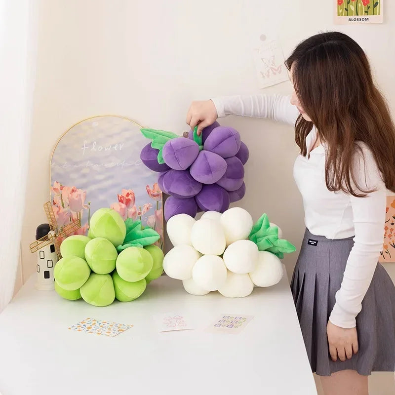 Peluches de Uva Realistas, Cinco Colores, 9-14" | 22-35 centímetros
