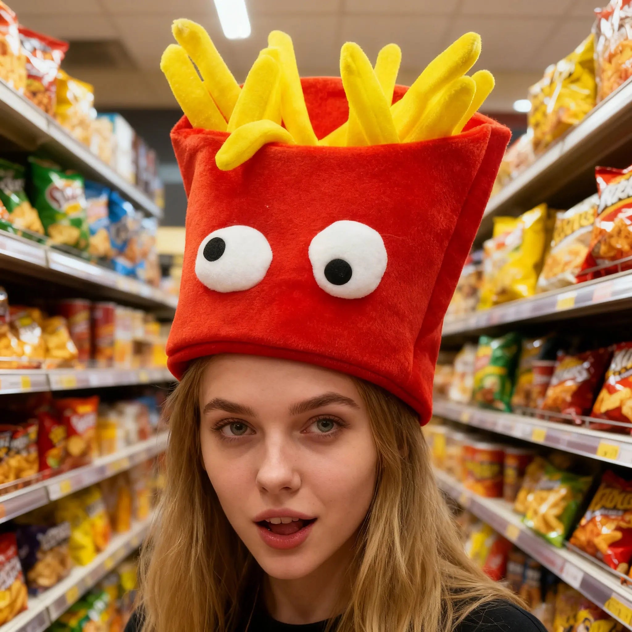 Fast Food Novelty Hat Set | Hamburger, Fries & Pizza Costume Caps