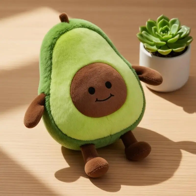 Avocado Ghost Plush Pillow – Spooky Meets Brunch, 12" | 30 cm