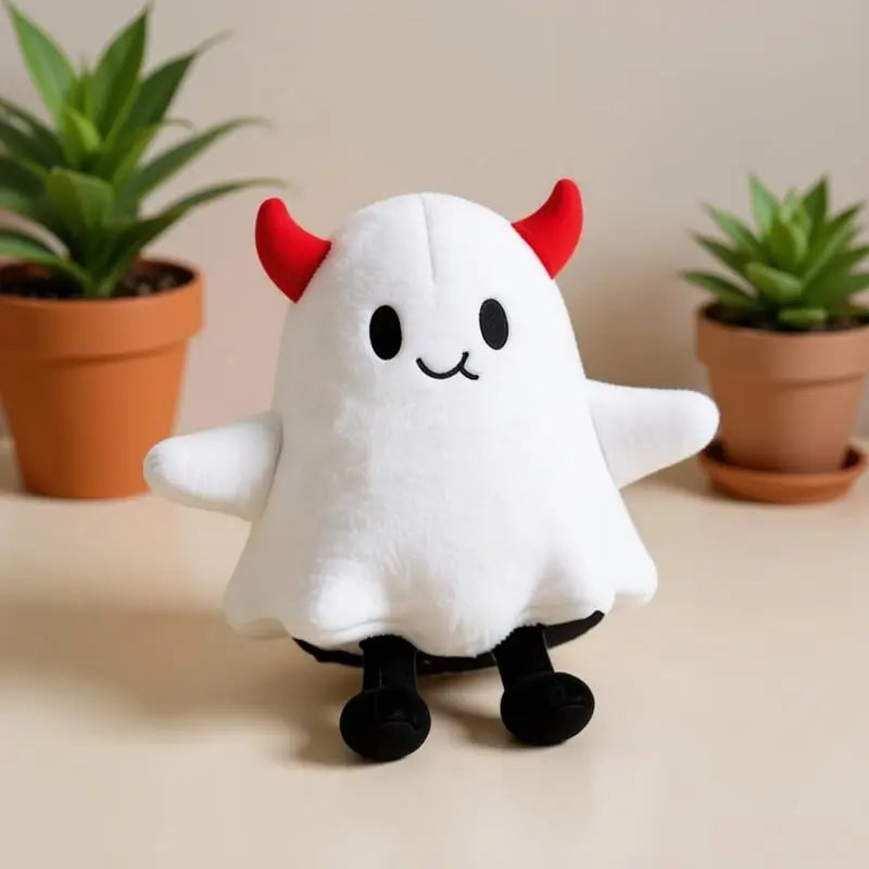 Avocado Ghost Plush Pillow – Spooky Meets Brunch, 12" | 30 cm