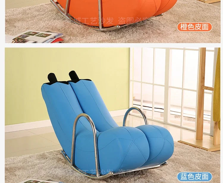 Go Bananas Schaukelstuhl - Fünf Farben, Kunstleder oder Plüschdesign