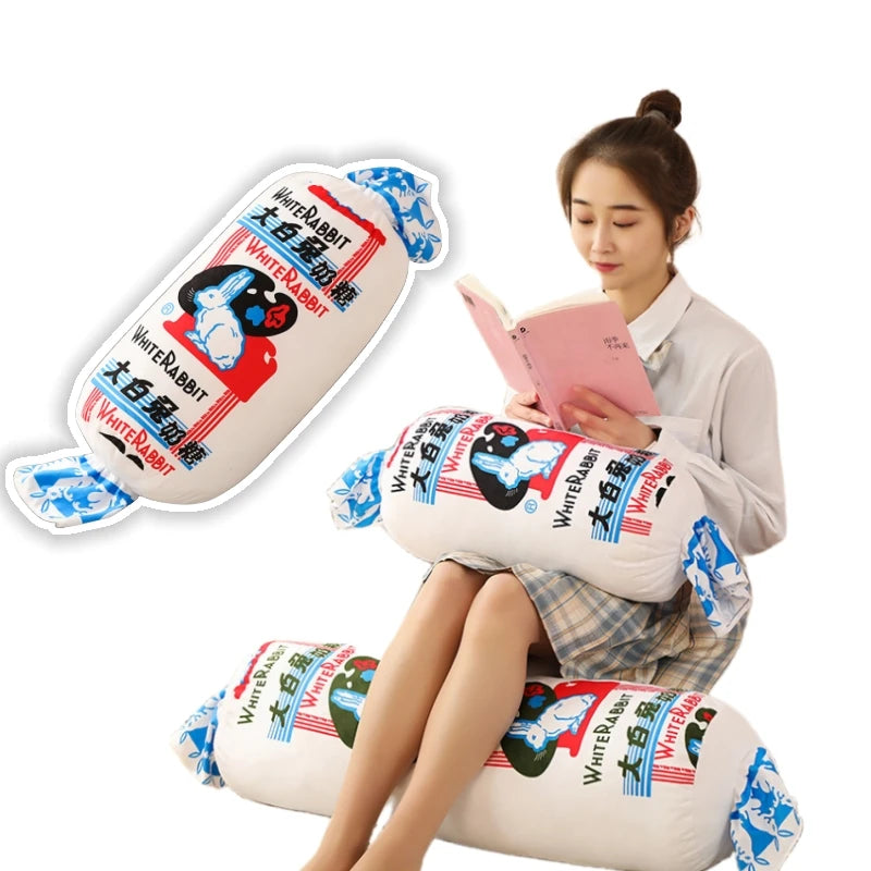 Peluche Candy White Rabbit, 20-40" | 50-110 centimetri