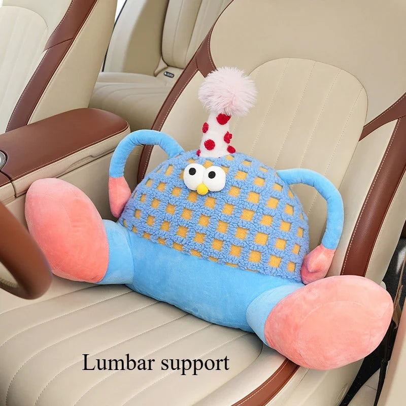 Cojín de Waffle de Cumpleaños de Peluche para Soporte de Cabeza/Lumbar, 14-20" | 35-50 centímetros