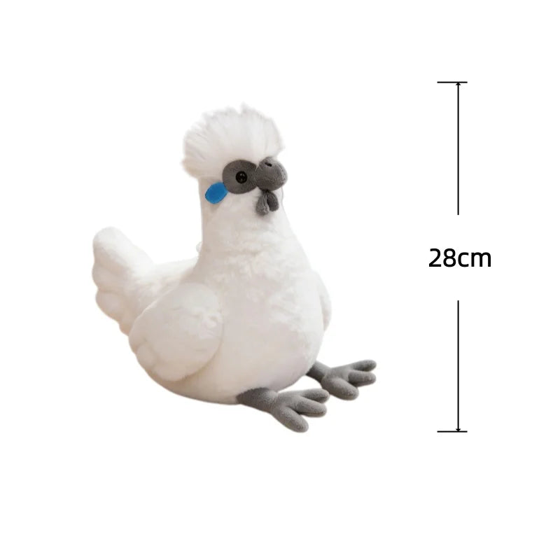 Realistic Chicken & Poultry Plush Collection – Hen, Silkie, Turkey & More