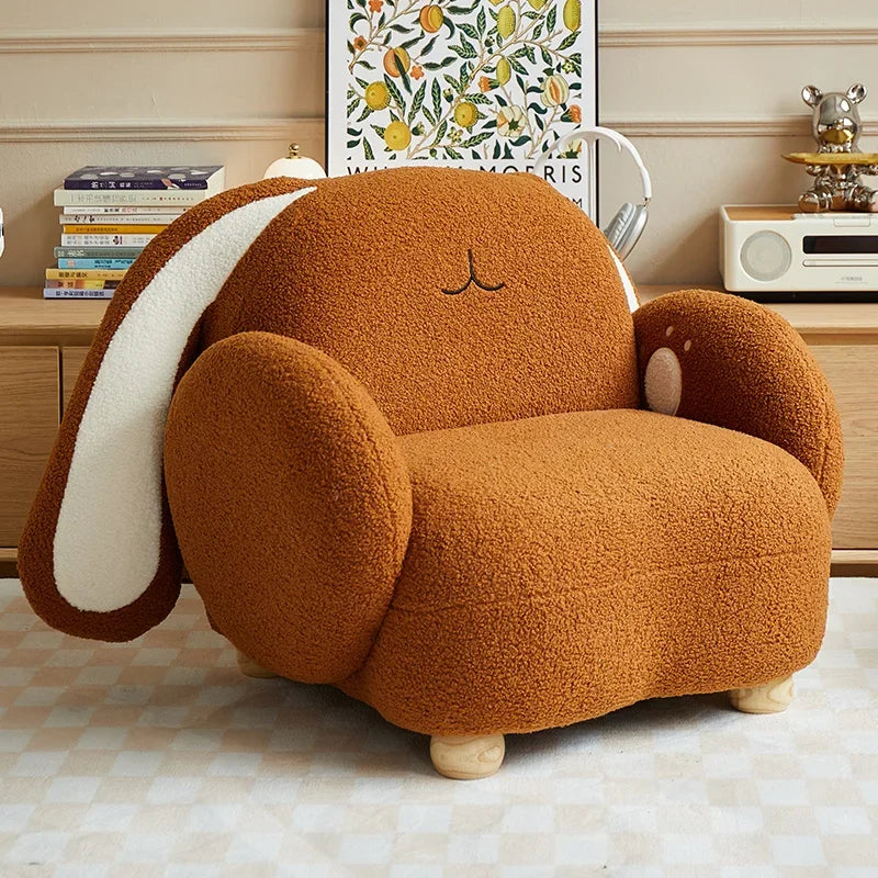 Adorable Rabbit Plushie Chair for Kids, Three Colors