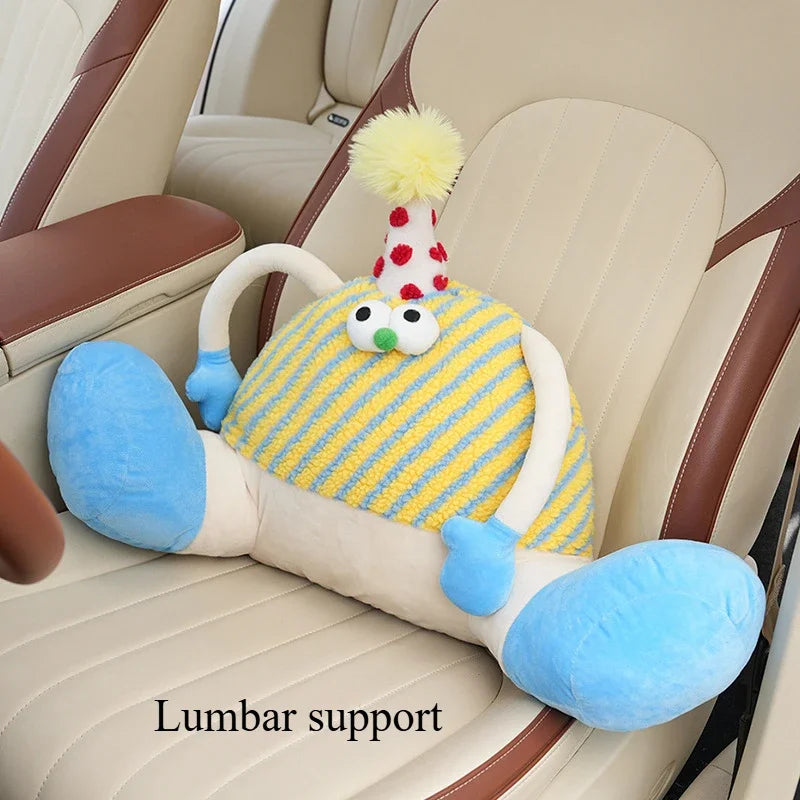 Cojín de Waffle de Cumpleaños de Peluche para Soporte de Cabeza/Lumbar, 14-20" | 35-50 centímetros
