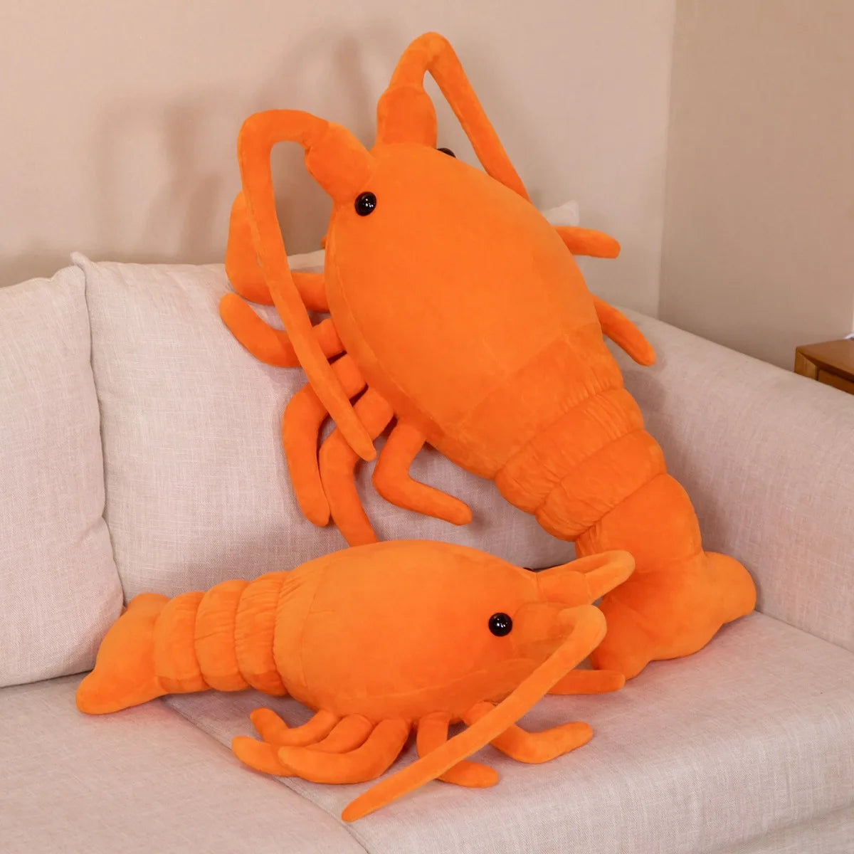 Kawaii Red Lobster Plush Toy, 21-27" | 53-68 cm – Lifelike Crayfish Stuffed Animal