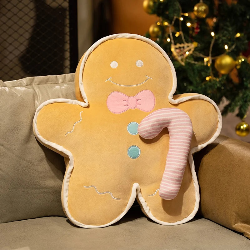 Gran Peluche de Galleta de Jengibre con Bastón de Caramelo, 17-24" | 42-60 centímetros