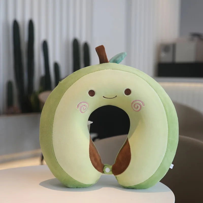 Avocado U-Shaped Travel Neck Pillow | Memory Foam Car & Airplane Pillow