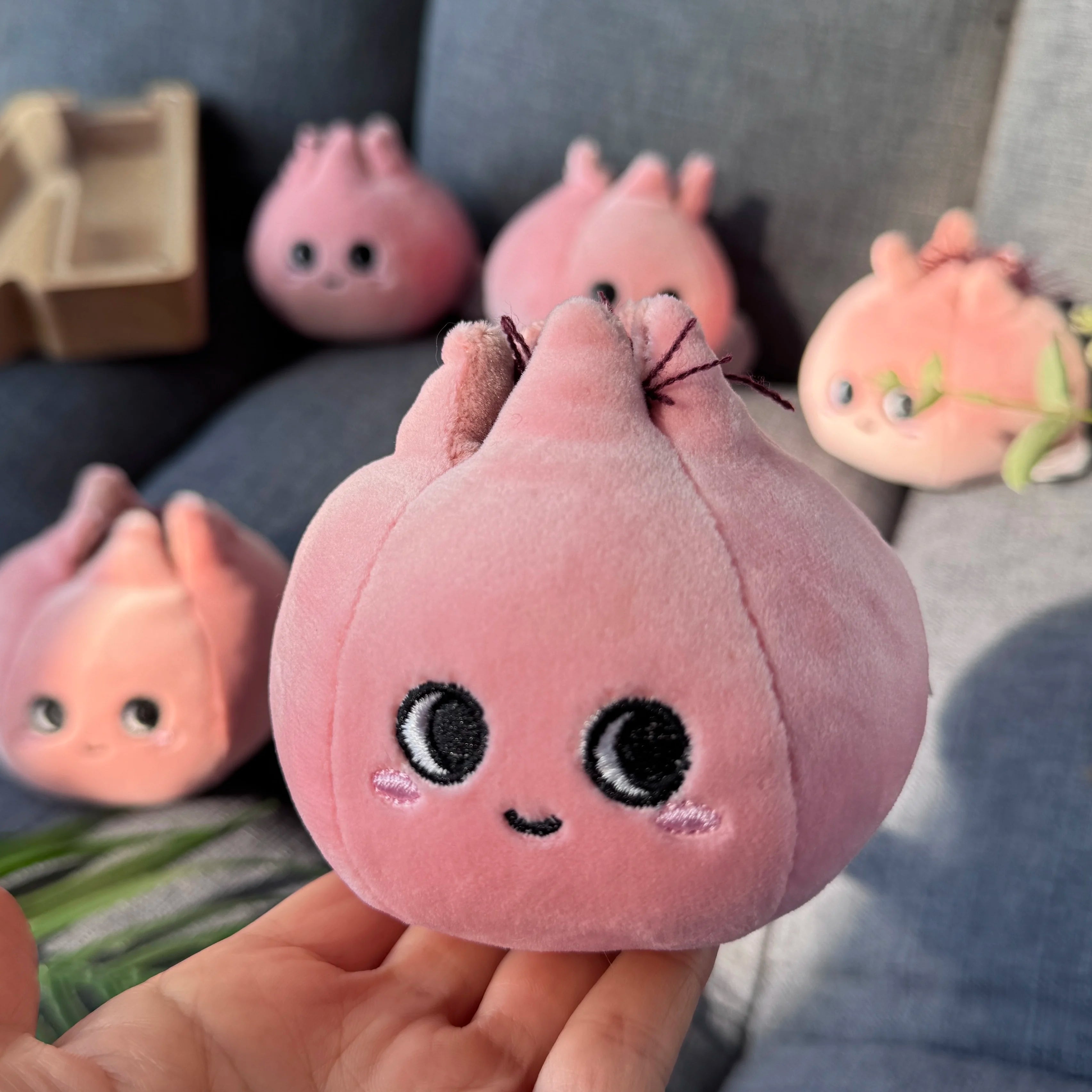 Pink Pomegranate Plush Toy | Garden Fruit Series, 10 cm