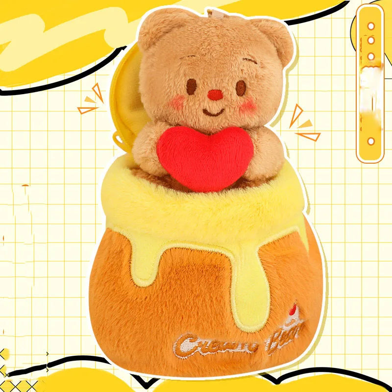 Honey Jar Bear Plush Toy – Kawaii Butter Bear Hug Pillow Gift