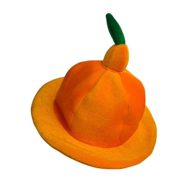 Tangerine Citrus Knit Hat | Kawaii Fruit Costume Cap