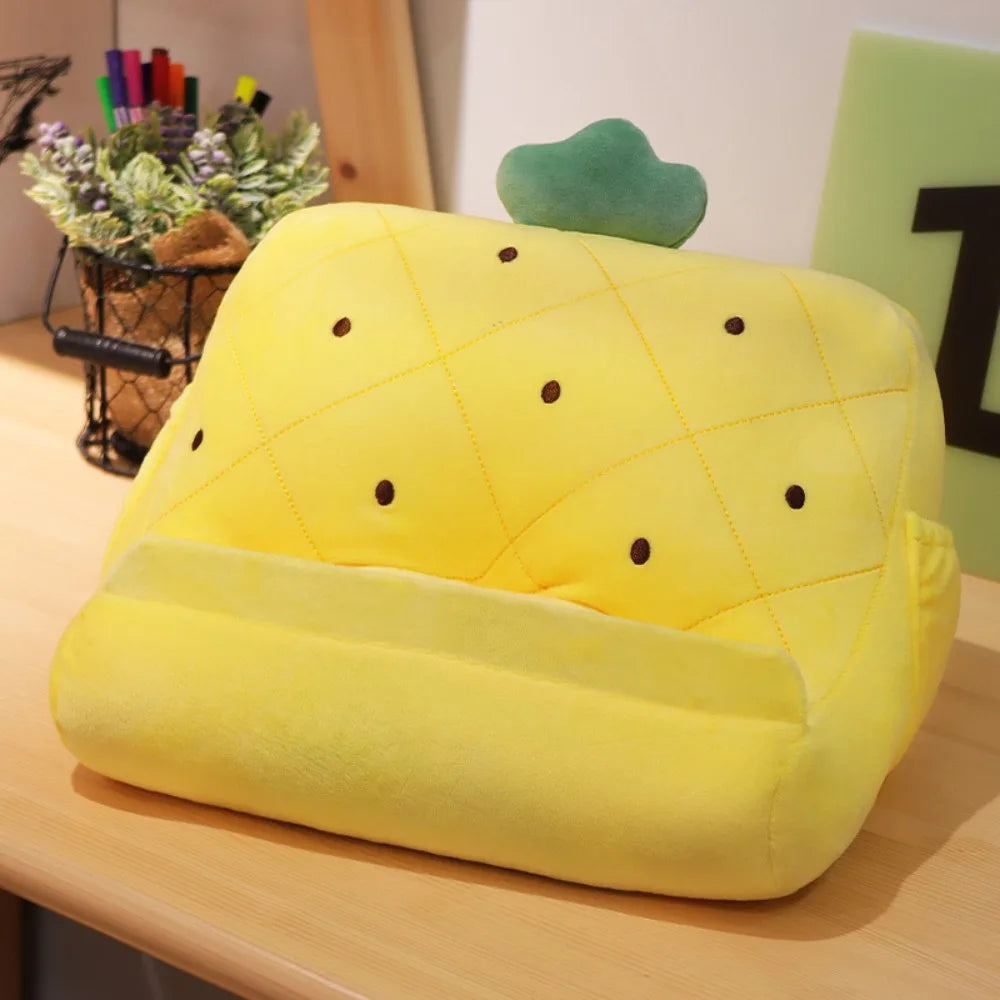 Soporte de Teléfono/Tableta de Peluche en Cuatro Estilos de Comida, 12" | 30 centímetros