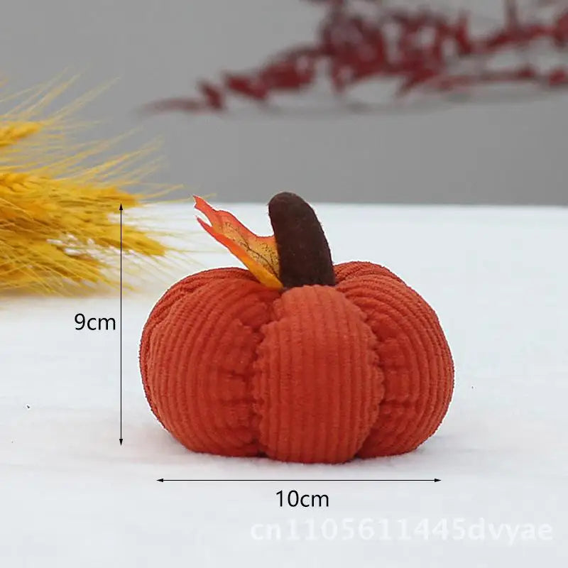 Thanksgiving Pumpkin Plush | Holiday Stuffed Gourd Décor