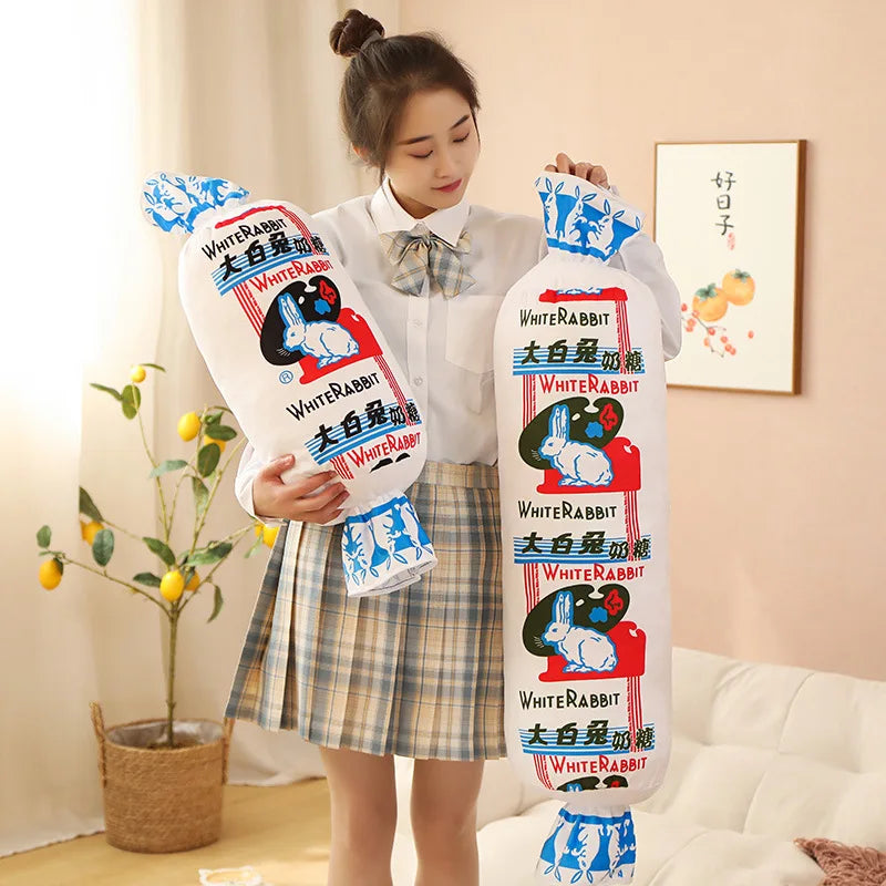 Peluche Candy White Rabbit, 20-40" | 50-110 centimetri