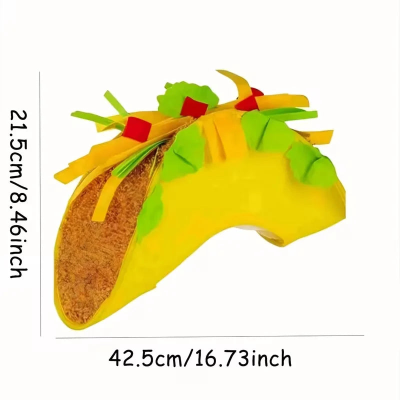 Taco Sombrero Party Hat | Mexican Food Costume Accessory