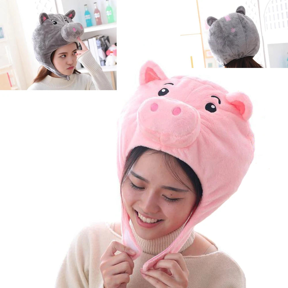 Pig Nose Plush Headgear | Cute Animal Costume Hat