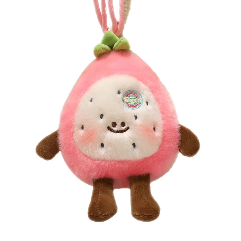 Kawaii Cartoon Fruit Plush Toys, Four Styles – Durian, Kiwi, Dragon Fruit, Banana
