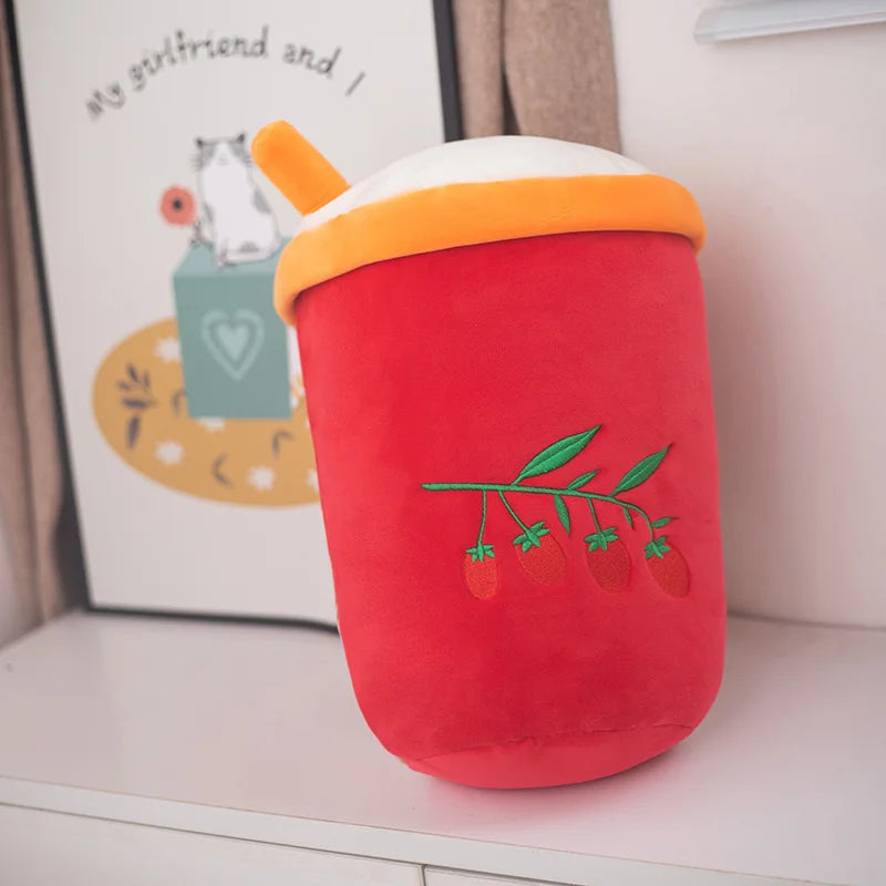 Cup of Bubble Tea Plush Toy | Cute Boba Drink Stuffed Animal
